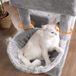 New SONGMICS Arbre à chat 164 cm gris clair