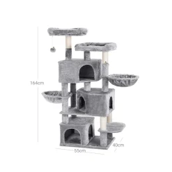 New SONGMICS Arbre à chat 164 cm gris clair