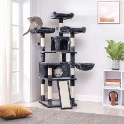 Clearance SONGMICS Arbre à chat 168 cm gris foncé