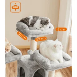Clearance SONGMICS Arbre à chat 168 cm gris foncé