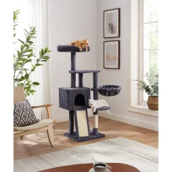 Best Sale SONGMICS Arbre à chat 135 cm gris foncé