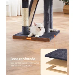 Best Sale SONGMICS Arbre à chat 135 cm gris foncé