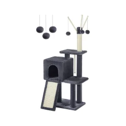 Cheap SONGMICS Arbre à chat 118 cm gris foncé