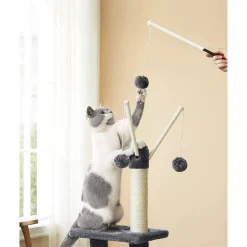 Cheap SONGMICS Arbre à chat 118 cm gris foncé