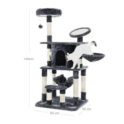 Online SONGMICS Arbre à chat 145 cm gris foncé
