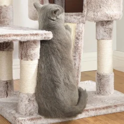 Sale SONGMICS Arbre à chat 104 cm Marron Clair