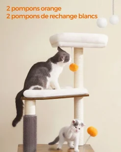 Cheap SONGMICS Arbre à Chat avec Maison de Toilettes