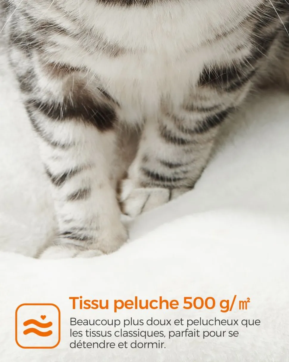 Online SONGMICS Arbre à chat blanc rustique