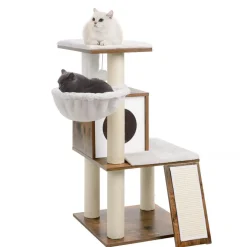 New SONGMICS Arbre à Chat griffoir  Brou de Noix