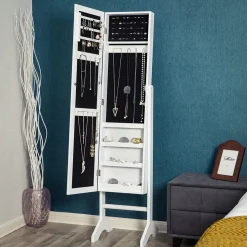 Best SONGMICS Armoire à bijoux Blanc