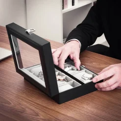 Store SONGMICS Armoire à bijoux blanc avec miroir