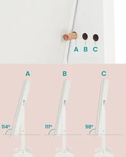 Store SONGMICS Armoire à bijoux cadre fin