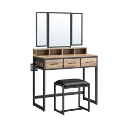 Best Sale SONGMICS Armoire à bijoux miroir blanc