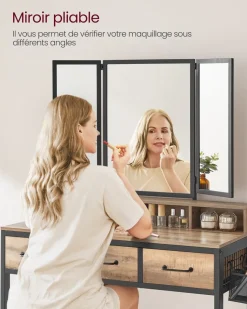 Best Sale SONGMICS Armoire à bijoux miroir blanc