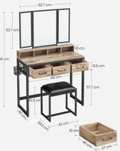 Best Sale SONGMICS Armoire à bijoux miroir blanc