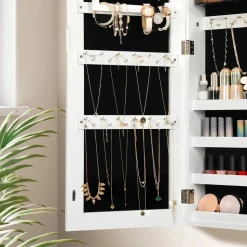 Flash Sale SONGMICS Armoire à bijoux murale blanc