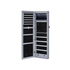 Discount SONGMICS Armoire à bijoux murale marron