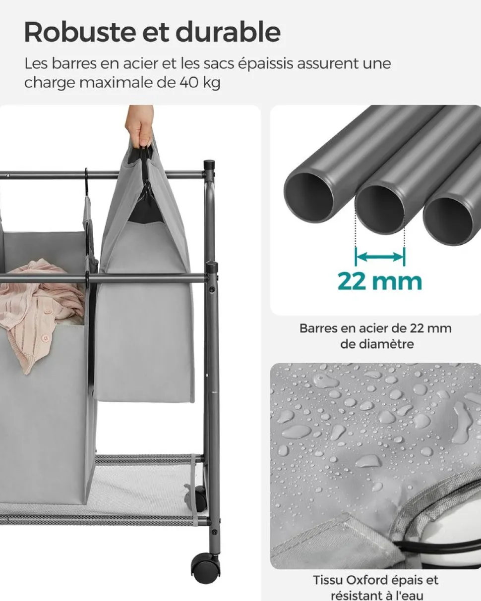 Shop SONGMICS Armoire à bijoux murale miroir