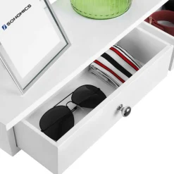 Hot SONGMICS Armoire à bijoux pivotante