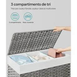 Fashion SONGMICS Armoire à bijoux XL Blanc