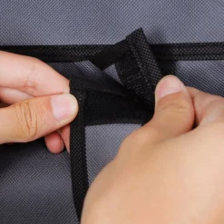 Cheap SONGMICS Armoire à vêtements tissu gris