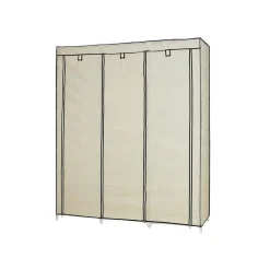 Cheap SONGMICS Armoire bêtements toile gris