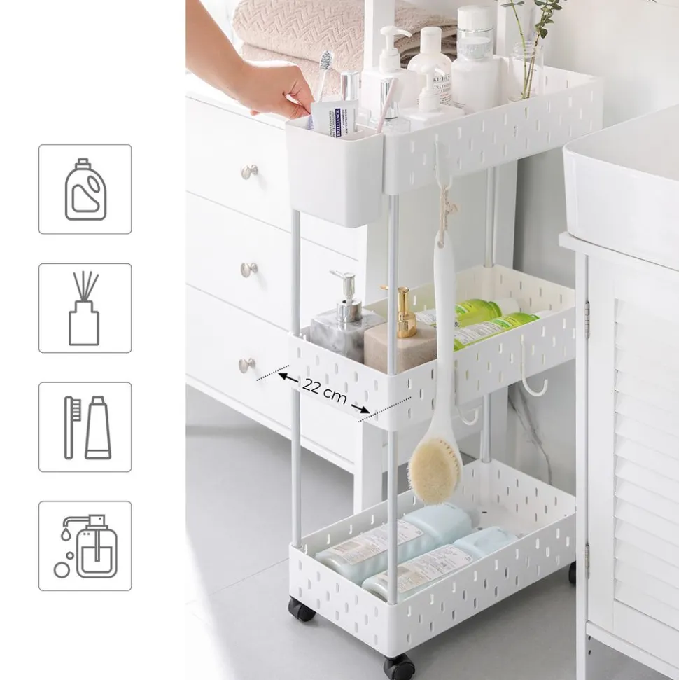 Outlet SONGMICS Armoire de rangement en métal marron rustique et noir mat