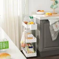 Outlet SONGMICS Armoire de rangement en métal marron rustique et noir mat