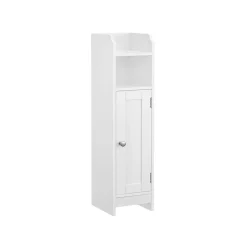 Clearance SONGMICS Armoire de salle de bain haute avec éclairage blanc nuage