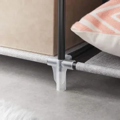 Shop SONGMICS Armoire en tissu gris