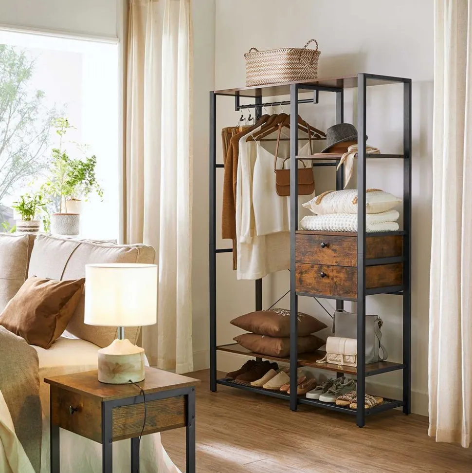 New SONGMICS Armoire industriel Noir