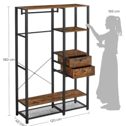 New SONGMICS Armoire industriel Noir