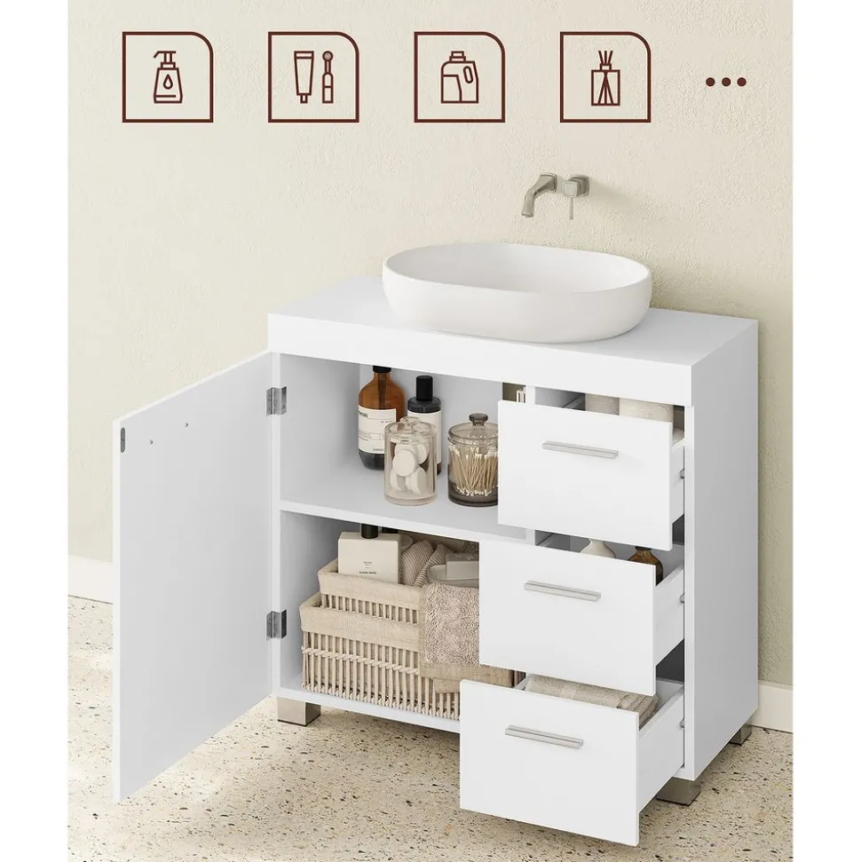 Outlet SONGMICS Armoire murale 2 miroirs