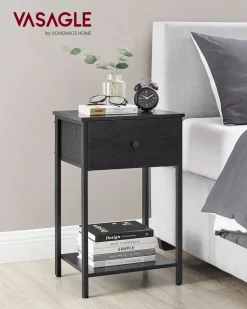 Shop SONGMICS Armoire ouvert noir