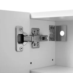 Discount SONGMICS Armoire salle de bain Gris Tourterelle