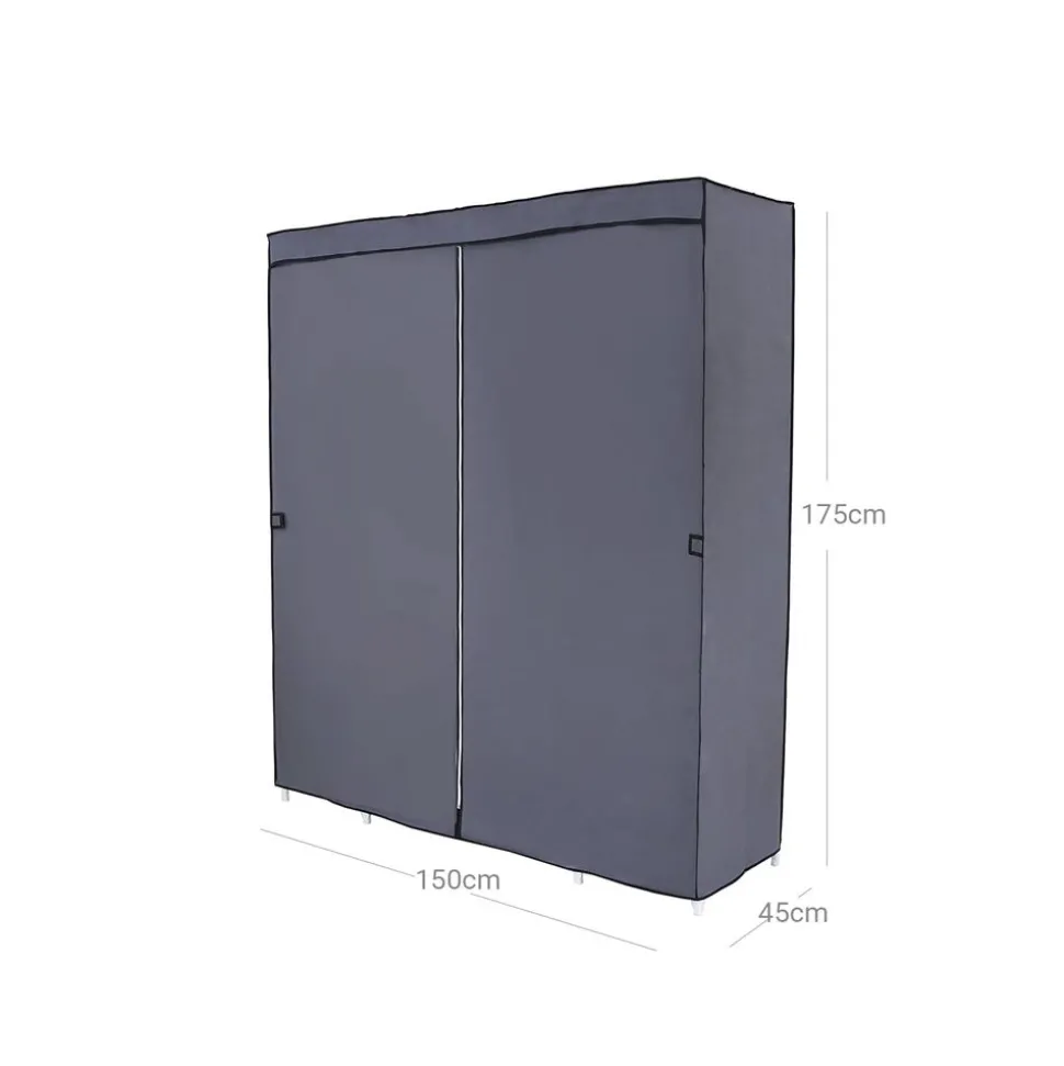 Shop SONGMICS Armoire tissu XXL Gris