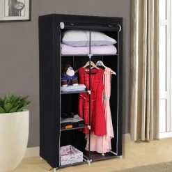 Best Sale SONGMICS Armoire toile 2 colonnes