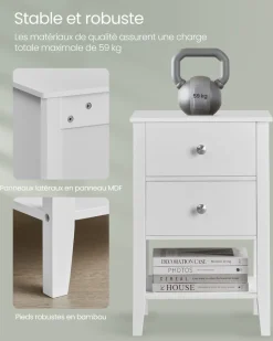 New SONGMICS Armoire vêtements portable marron rustique