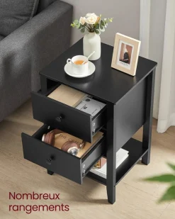 New SONGMICS Armoire vêtements portable marron rustique