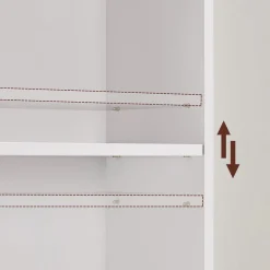 Outlet SONGMICS Assemblage ultra-rapide sans outils toolless buffet avec éclairage noyer naturel et noir boisé