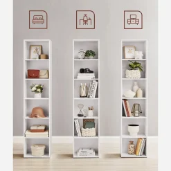 Outlet SONGMICS Assemblage ultra-rapide sans outils toolless buffet avec éclairage noyer naturel et noir boisé