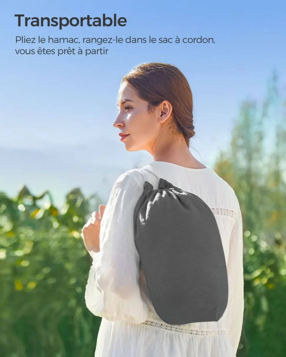 Shop SONGMICS Bain de soleil matelas noir