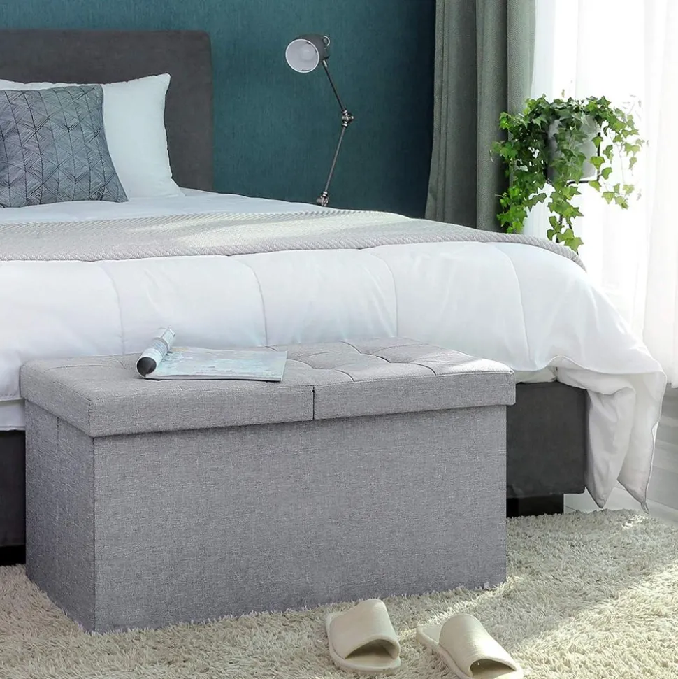 Online SONGMICS Banc à chaussures 9 compartiments capacité de charge 136 kg beige naturel