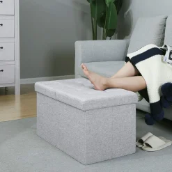 Online SONGMICS Banc à chaussures 9 compartiments capacité de charge 136 kg beige naturel