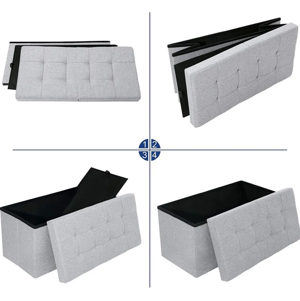 Online SONGMICS Banc à chaussures 9 compartiments capacité de charge 136 kg beige naturel