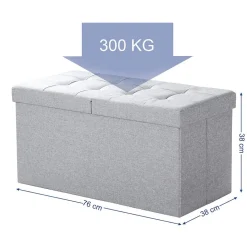 Online SONGMICS Banc à chaussures 9 compartiments capacité de charge 136 kg beige naturel