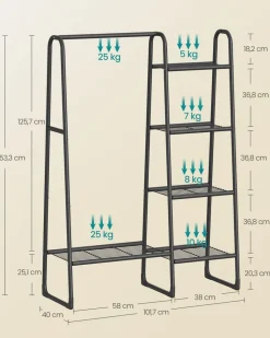 Best Sale SONGMICS Banc à chaussures avec 3 compartiments 30 x 60 x 44 cm beige naturel