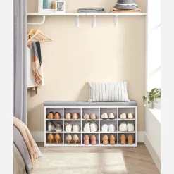 New SONGMICS Banc à chaussures blanc