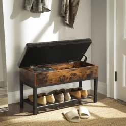 Best Sale SONGMICS Banc à chaussures industriel Marron Rustique