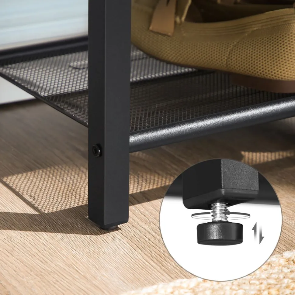 Best Sale SONGMICS Banc à chaussures industriel Marron Rustique